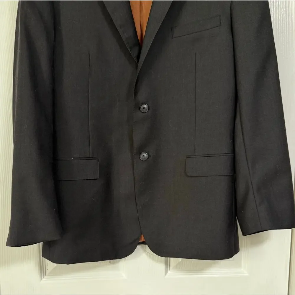 Jos. A. Bank Men's Charcoal 100%Wool Slim Fit Sportscoat Blazer Size 42R